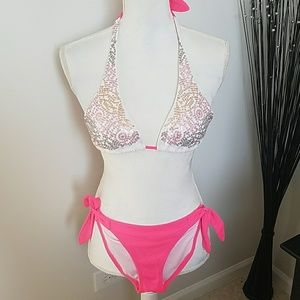 VS halter top sequin bikini